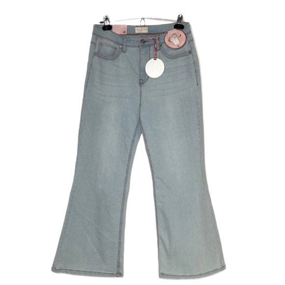 Curve Appeal Jeans High Rise Wide Leg Sz 8 - Picture 1 of 12